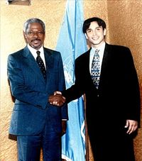 Kofi Annan with Ahmed